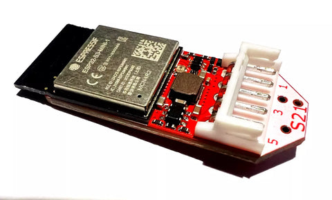 Faikin electronic module and connectors on a white background