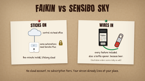 Faikin vs Sensibo Sky for Daikin Air Conditioners