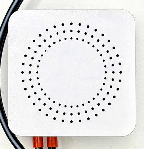 Back of the Faikin Faikflow enclosure showing the ventilation pattern