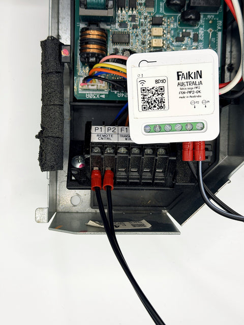 Faikin P1P2 wired to P1/P2 terminals on a Daikin control board
