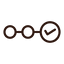 Icon of a clock with a series of circular links on a white background